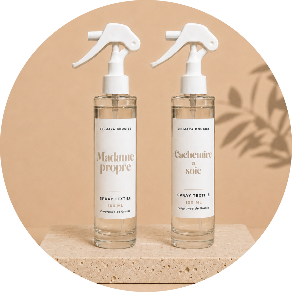Collection sprays parfumés pour textile et linge de maison - Selmaya Bougies
