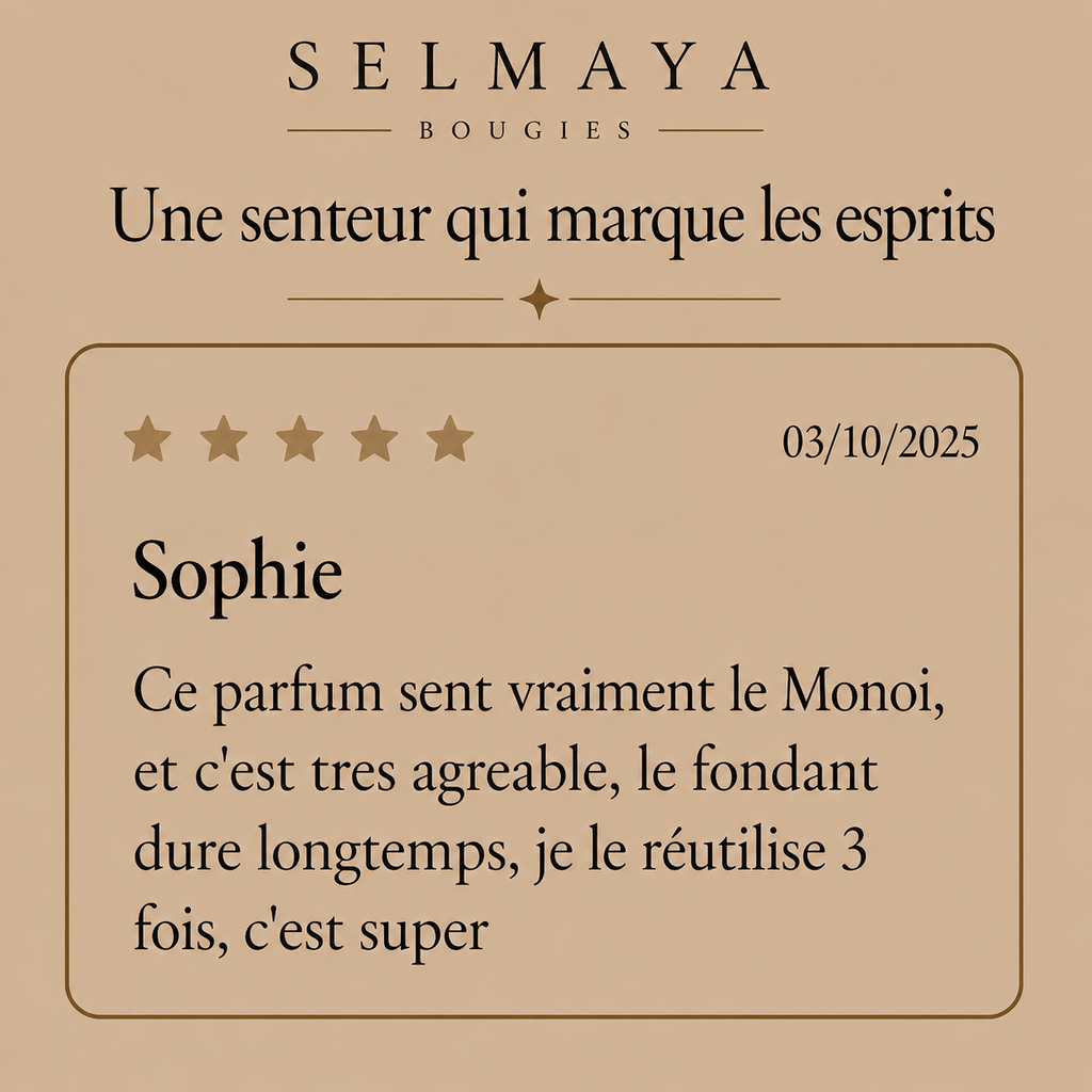 Fondant parfumé Monoï