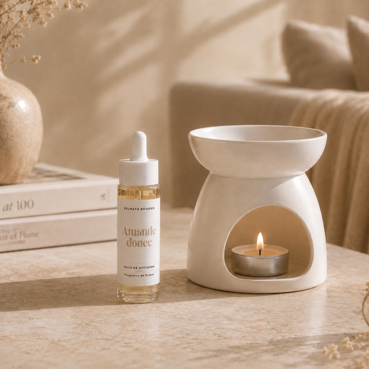 Huile de diffusion Amande Douce - Parfum d'ambiance gourmand