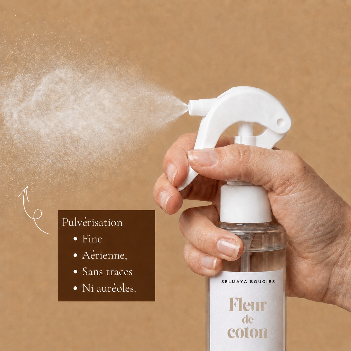 Spray textile Fleur de Coton | Parfum linge de maison