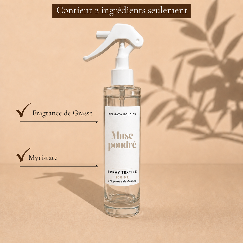 Duo Musc Poudré : Spray Textile + Fondant Parfumé Musqué